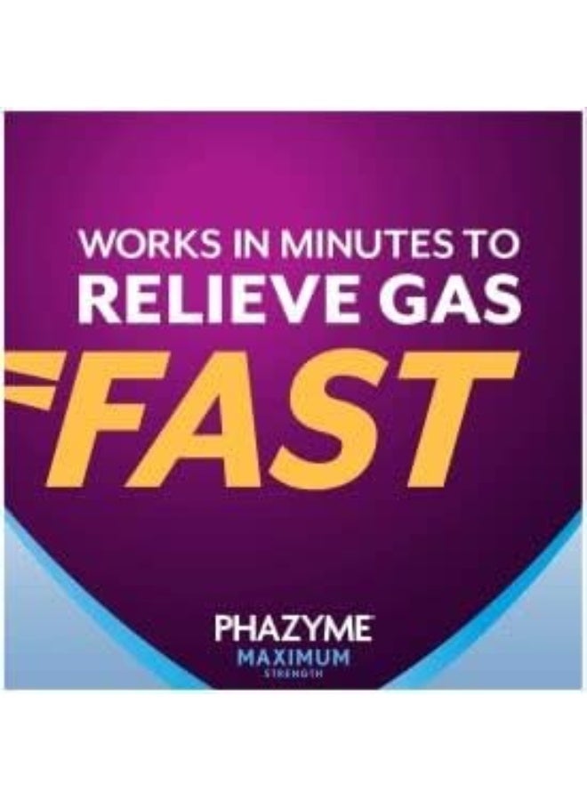 Phazyme Maximum Strength Gas and Bloating Relief | 250 mg Simethicone | 36 Fast GELS | Pack of 4 - Image 3